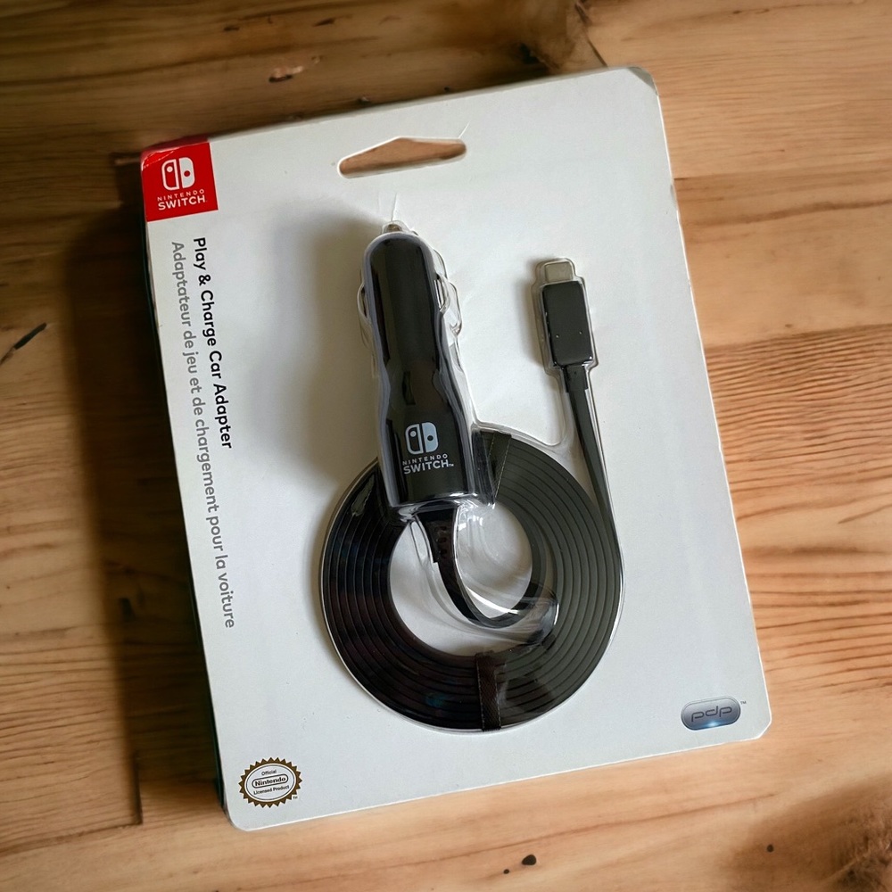 Nintendo Switch Play And Charge Car Adapter Charger Official NEW Sealed